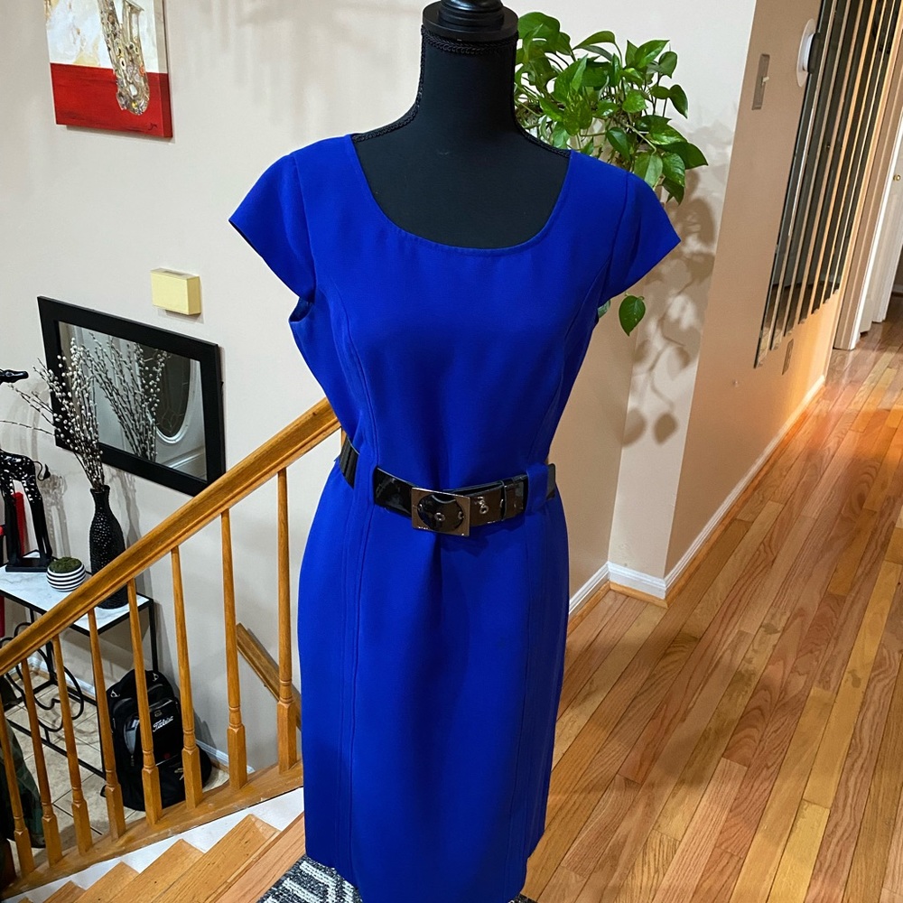 Royal blue women’s sheath dress,size 8
